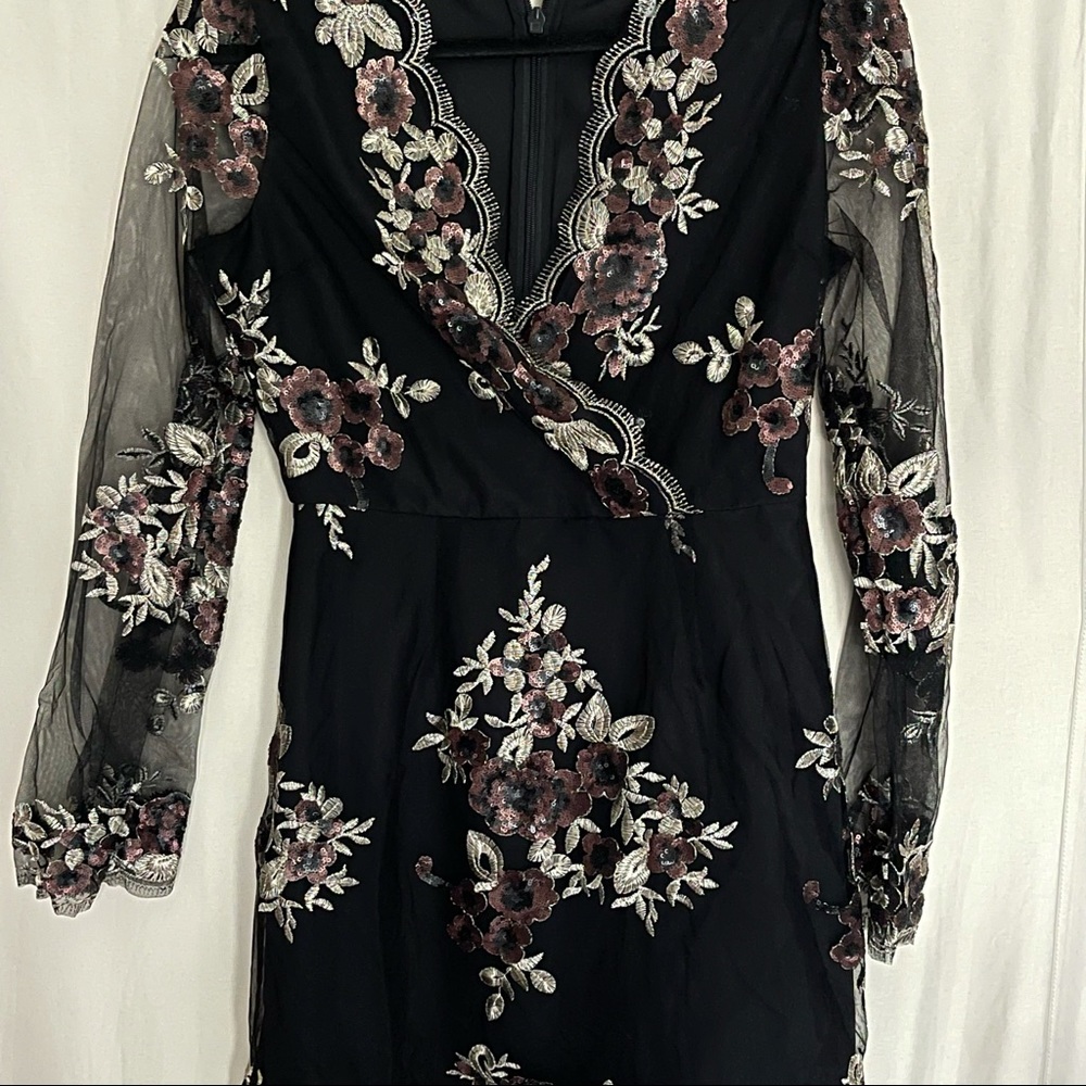 Stunning Cupcakes & Cashmere embroidered mesh cross dress with sequin details